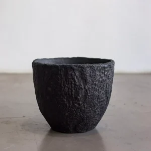 Black Tree Bark Modern Indoor/Outdoor Pot