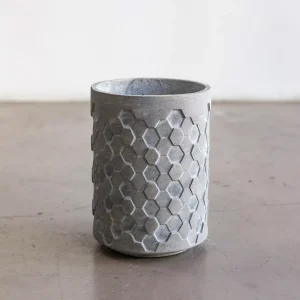 Grey Chain Reaction Modern Indoor/Outdoor Pot
