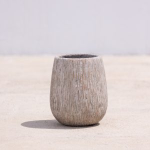 Grand Beige Coconut Modern Indoor/Outdoor Pot