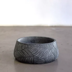 Grey Maple Bowl Indoor/Outdoor Modern Pot