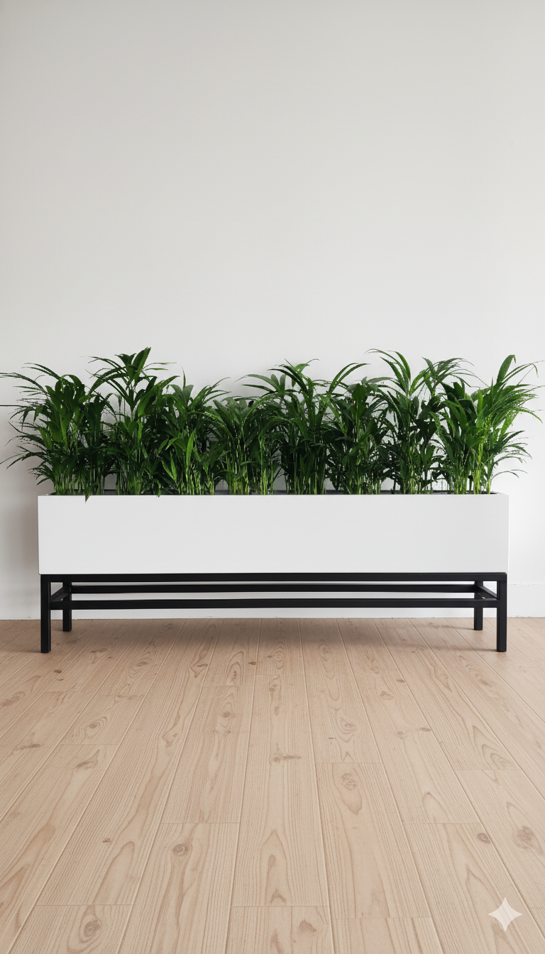 The Horizon Trellis Steel Planter
