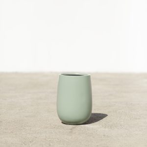Pistachio Fiber-Glass Modern Pot