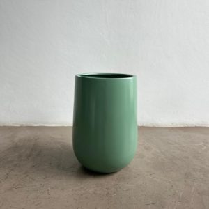 Pistachio Fiber-Glass Modern Pot