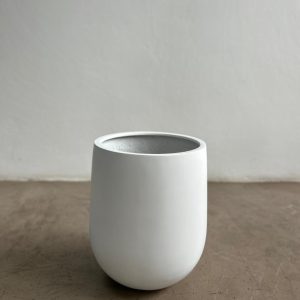 Blanc Fiber-Glass Modern Pot