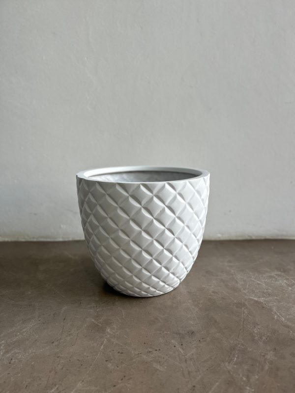 White Pine Fiber-Glass Modern Pot