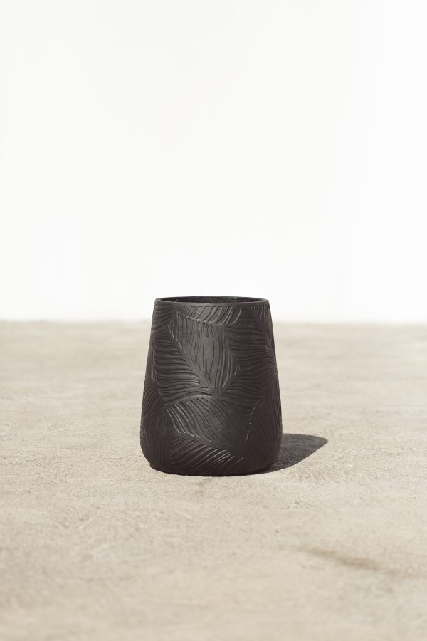 Grand Black Maple Modern Outdoor Pot