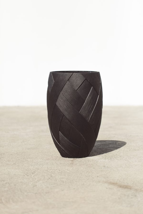 Black Willow Modern Outdoor Pot