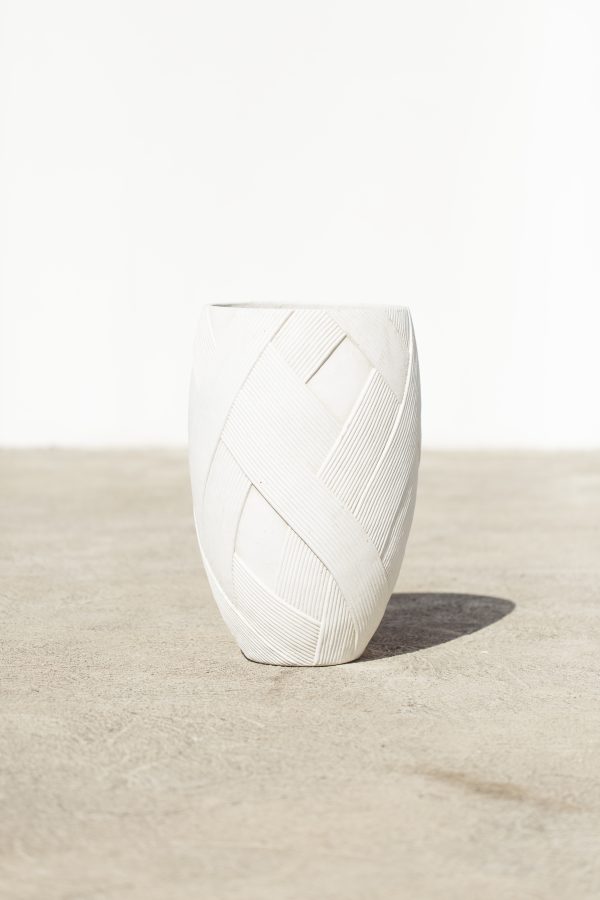 White Willow Modern Outdoor Pot