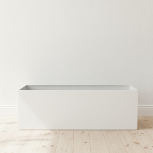 The White Horizon Steel Planter