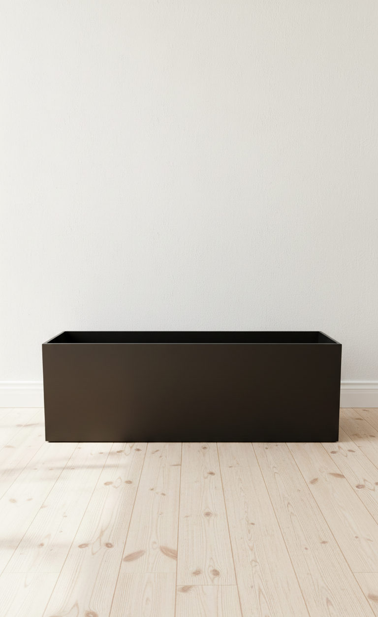 The Black Horizon Steel Planter