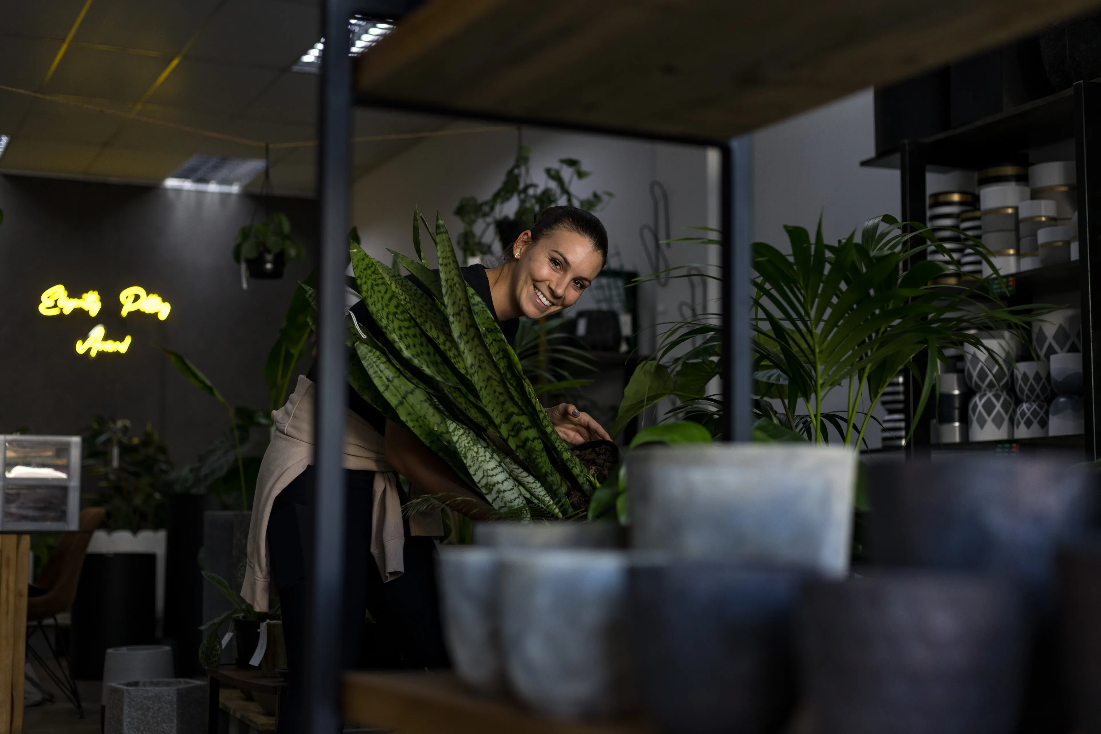 Short-term wedding greenery using plant and pot rentals in South Africa." "Modern event plant pots at a Johannesburg corporate launch." "Luxury boutique event decor provided by plant and pot rentals in South Africa in Gauteng.