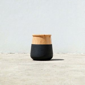 Black Meridian Modern Indoor Pot