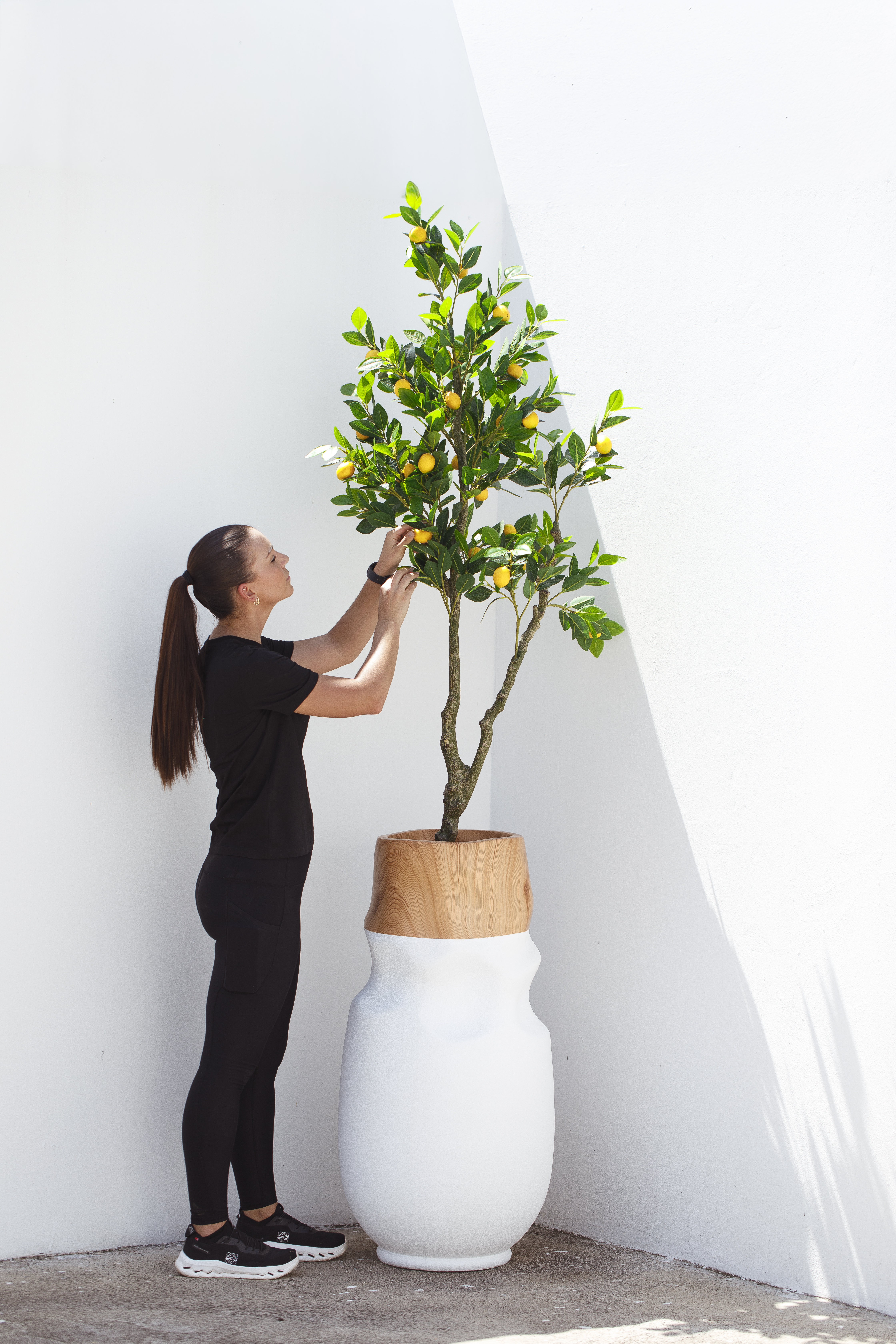 White Aura Modern Indoor Pot - Image 2