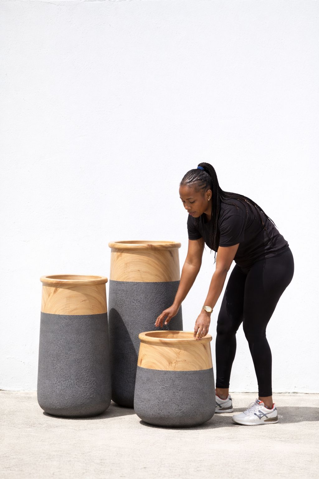 Grey Meridian Modern Indoor Pot - Image 4